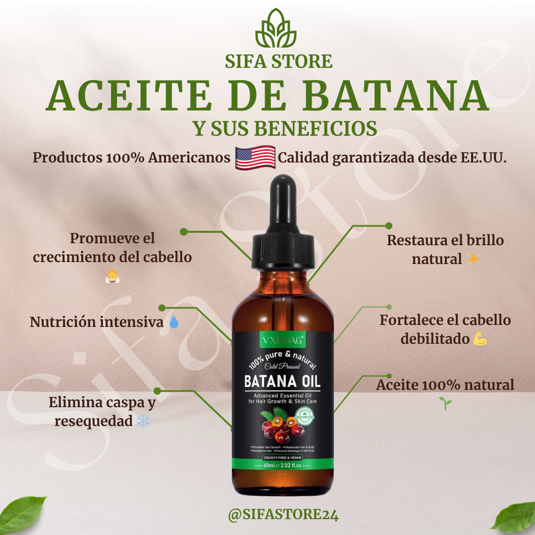 ACEITE DE BATANA - FORMULA MEJORADA 100% NATURAL