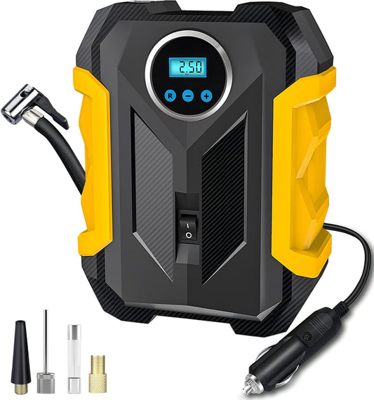 Compresor de aire digital para coche auto bomba infladora portátil