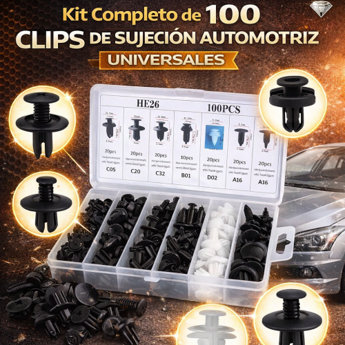 Clips Rápidos para Autos pack de 100 piezas