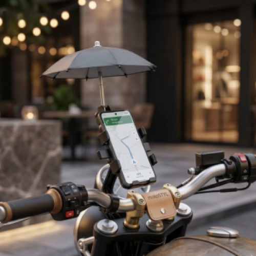 Soporte para celulares con sombrilla